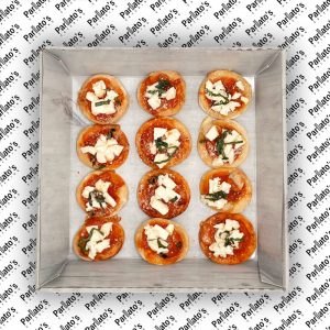 Baked Mini Margherita Pizza